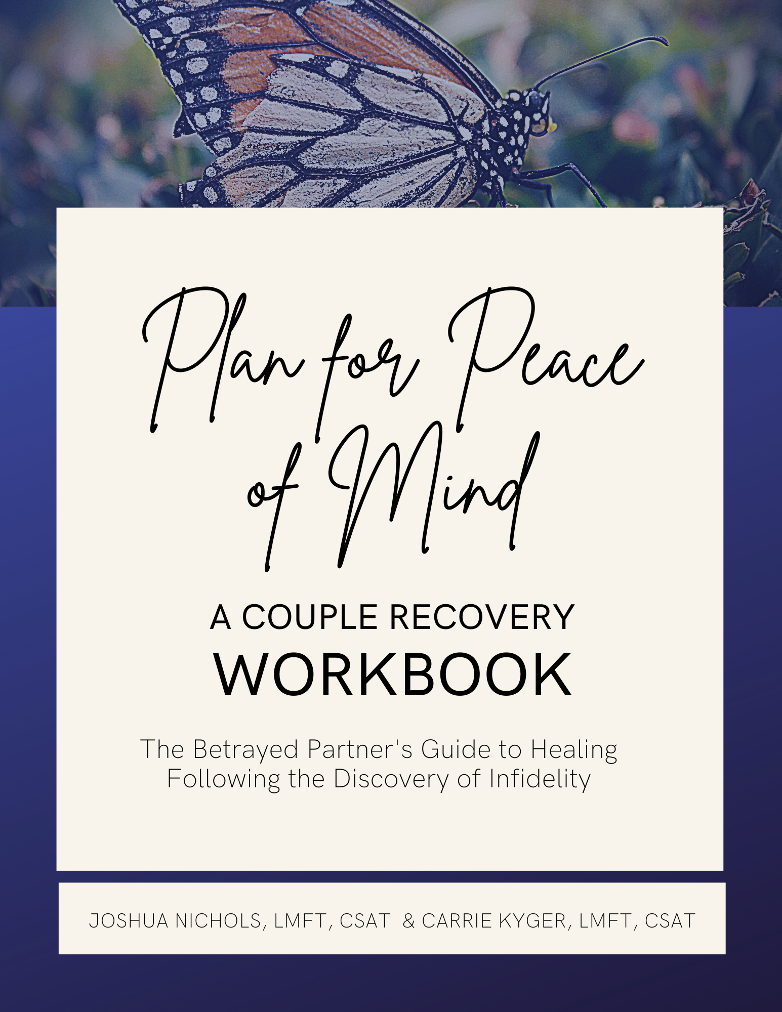 A Plan for Peace of Mind Workbook: The Betrayed Partner's Guide to Healing Following the Discovery of Infidelity
